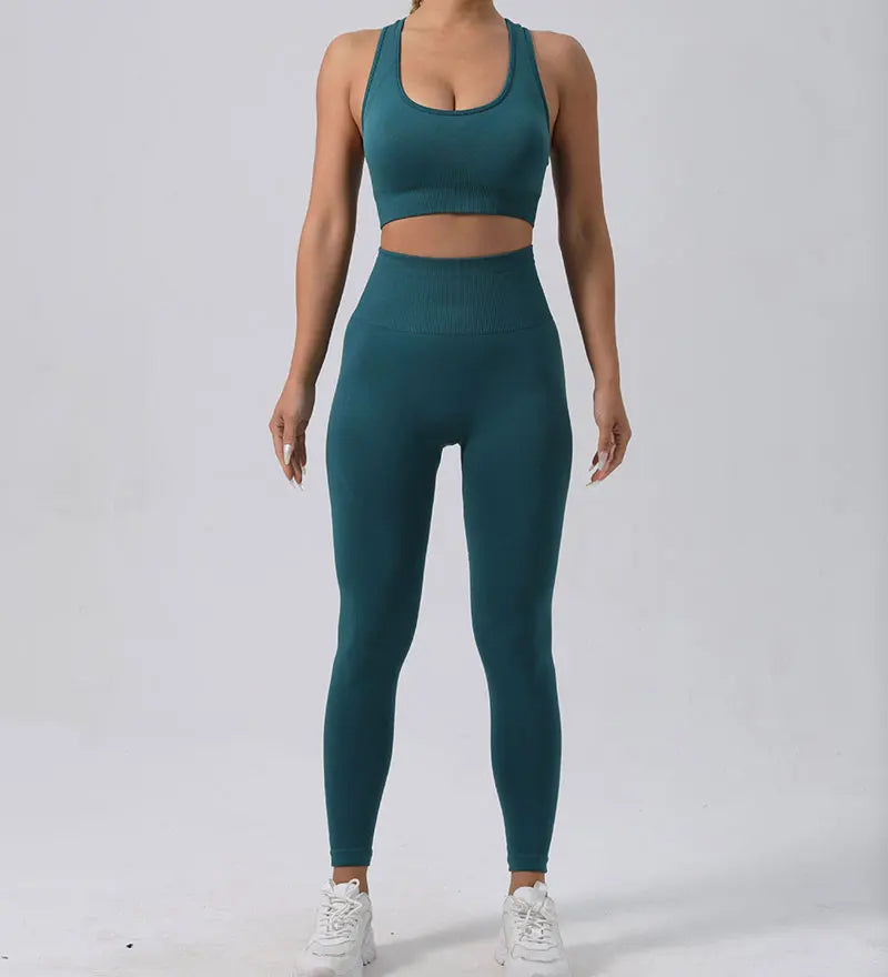 Seamless Legging Fitness Suit Women Sport Outfits Butt-lifting Yoga Pants Running Gym Clothing Comfortable Workout Clothes Solid