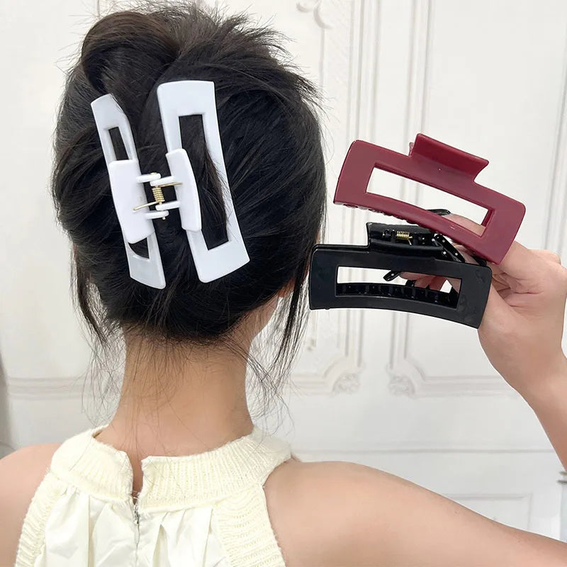 Safe and Soft Silicone Shark Clip Anti-collision Protection Head Anti-fall Women's Hair Clips Accessories for Women Korean