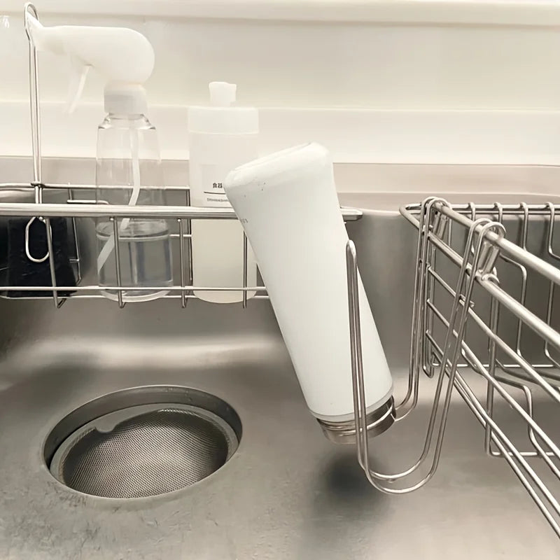Kitchen Storage rack Hanging Cup Drying Rack for Water Bottles Coffee Mugs  Storage with Hooks Space Saving Bathroom Organizer.