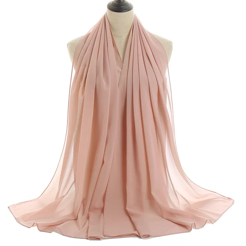 Ramadan Islamic Instant Bubble Chiffon Shawl Scarf Lady Head Wrap Women Hijabs Scarves Bufandas Muslim Veil Hijab Snood 180*70cm