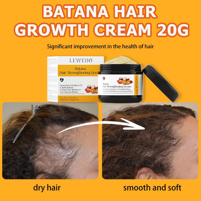 Batana Hair Oil Anti Hair Loss Hair Strengthener Cream Hair Regrowth Deep Moisturizing Nourish Batana Hair Growth Conditioner
