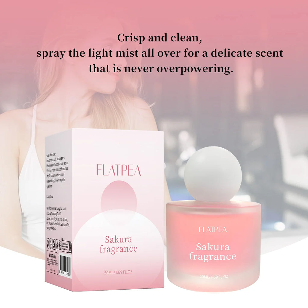 Lasting Sakura Fragrance Alcohol-free Perfume Spray 50ml Floral Fragrance Lady Perfume