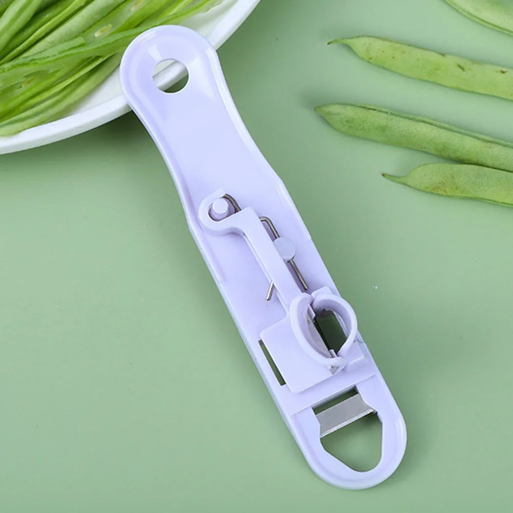 1PC Green Bean Slicer Cutter Cut Fruit Vegetable Stringer Peeler Remover Vegetable Cutter Kitchen Gadgets Kitchen Accessories