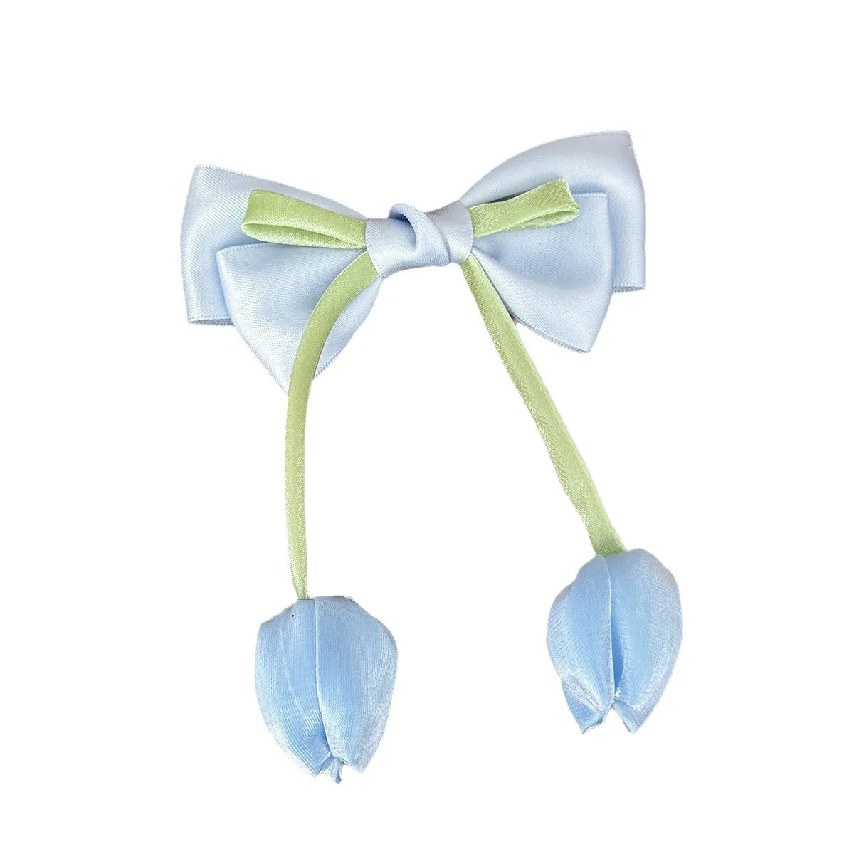 Korean Tulip Flower Bow Hair Clip Girls Sweet Fashion Versatile Duckbill Clip Children Kids Princess Hair Styling Accessories