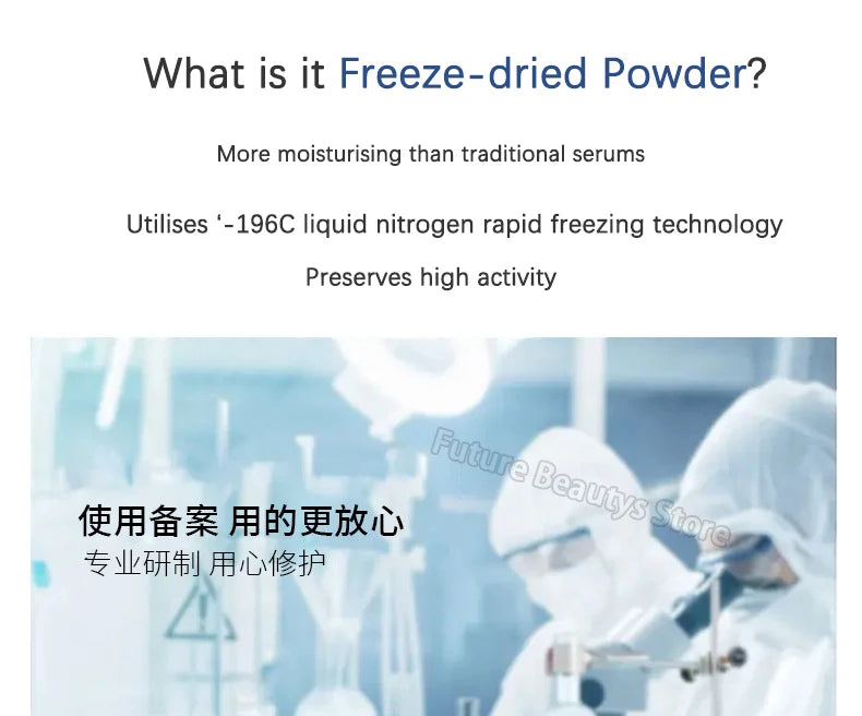 Korea Face Hyaluronic Acid Fibronectin Freeze Dried Powder Repair Sensitive Skin Firming Moisturising Skin Rejuvenat Skin Care