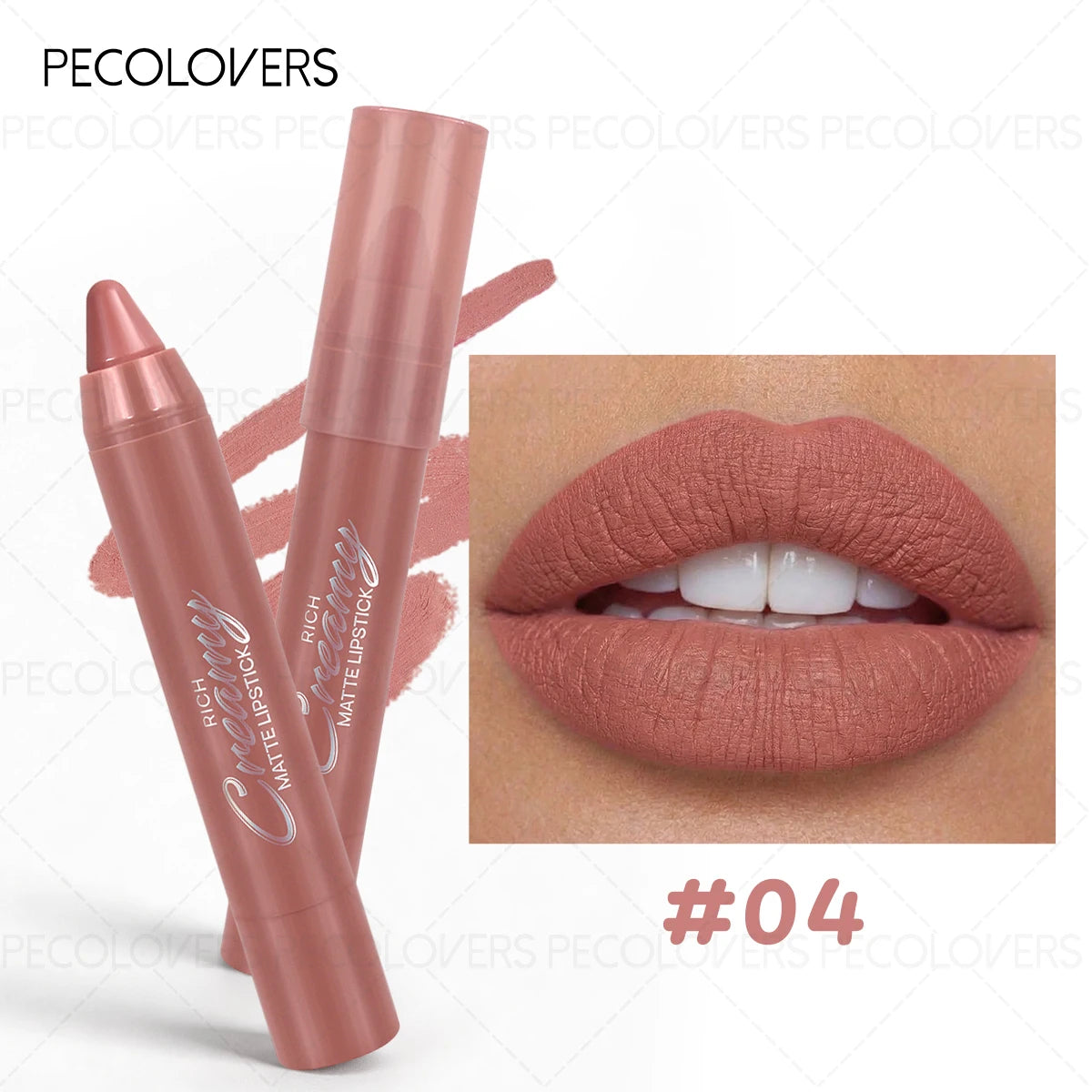 1PC Smooth Lip Glaze,Waterproof, Moisturizing Matte Lipstick Pen,Perfect for Party & Stage Makeup