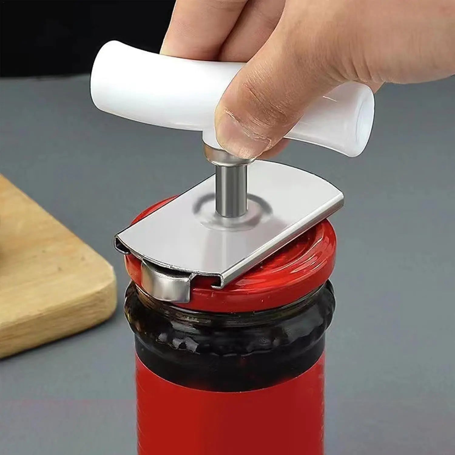 Portable Jar Lids Opener with Adjustable Handle Stainless Steel Easy Open Bottle Opener Glass Can Manual Openers Kitchen Gadgets