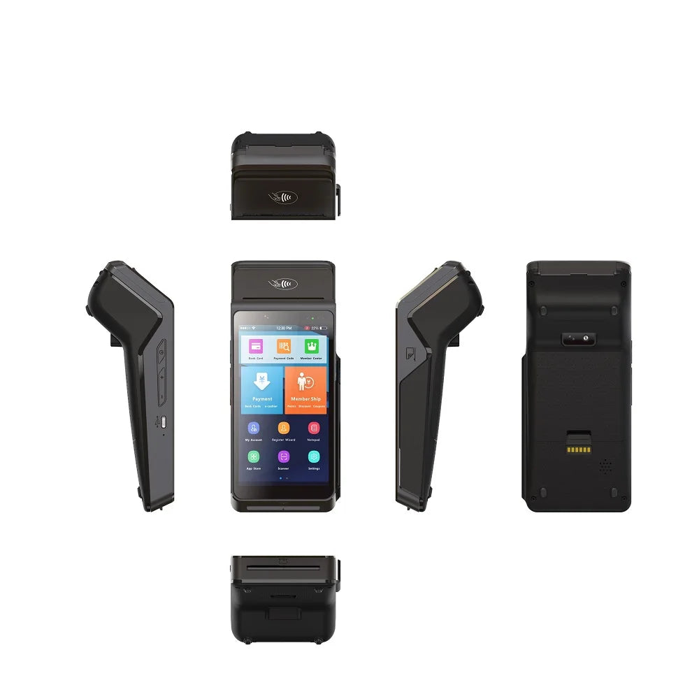 Smart Handheld 5 Inch Display Screen Touch Mobile Pos System Terminal Machine