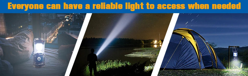 RTS Portable Multifunctional Waterproof Camping Lamp Usb Rechargeable Led Camping Lights Solar Camping Lantern