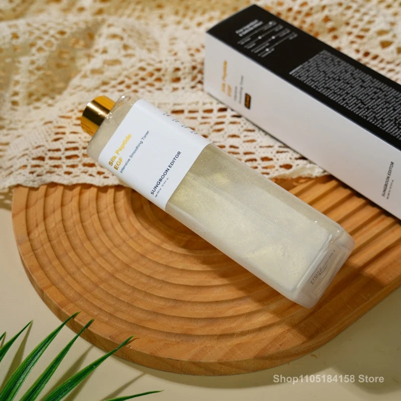 Silk Peptide EGF Smoothing Toner Facial Intensive Gold Pearl Ceramide Capsules Lock‑in Moisture Hydrating Essence Basic Skincare