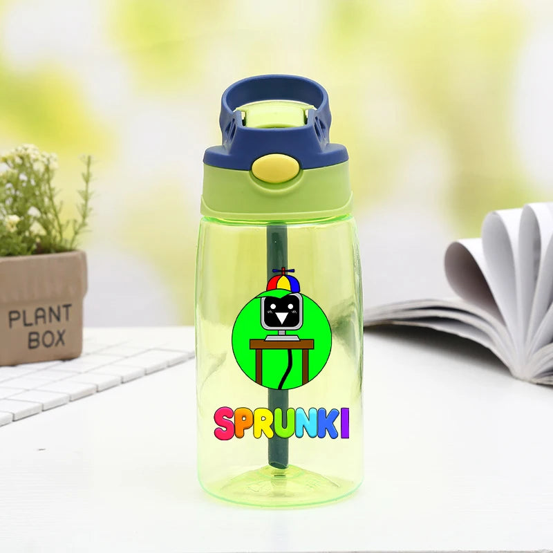Sprunki Fashion Water Cups with Draw for Boys Girls Anime Outdoor Fashion Cup Students Portable Sports Water Bottle Kids Gifts