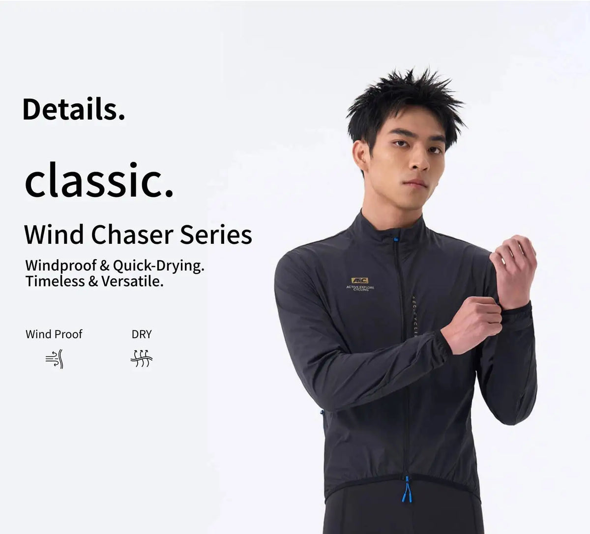 AEC.CYCLIST Windbreaker Cycling Jacket Men Women Ultra Light Quick Dry Cycling Jersey Breathable Bike Coats Zippered Side Pocket