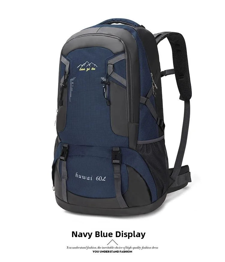 Outdoor Travel Backpack 60L Large Capacity Men's Women's Climbing Bag Luggage Multifunctional Bookbag Lightweight Waterproof