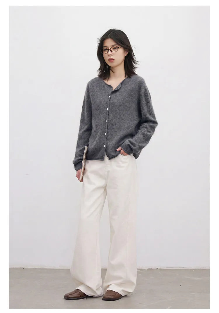 CHIC VEN New Women Knitted Cardigan Solid Long Sleeved Single-breasted Loose Casual Oversize Female Sweater Autumn Winter 2026
