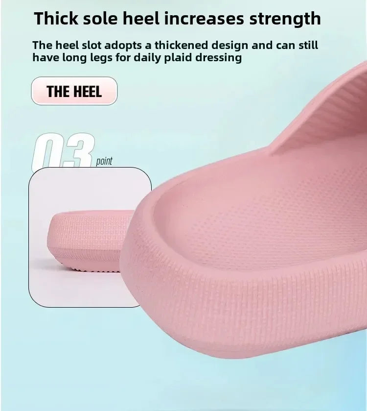 Women Summer Adjustable Sandals Bathroom Home Slippers Outdoor Beach Slides Cloud Casual Soft Flip Flops Non Slip Men Male House