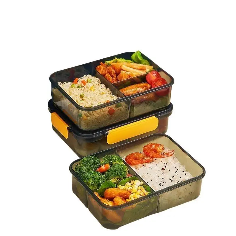 2/3 Compartment Bento Lunch Box With Leak Proof Lids Food Grade Material For Work School Travel Daily Meal Prep