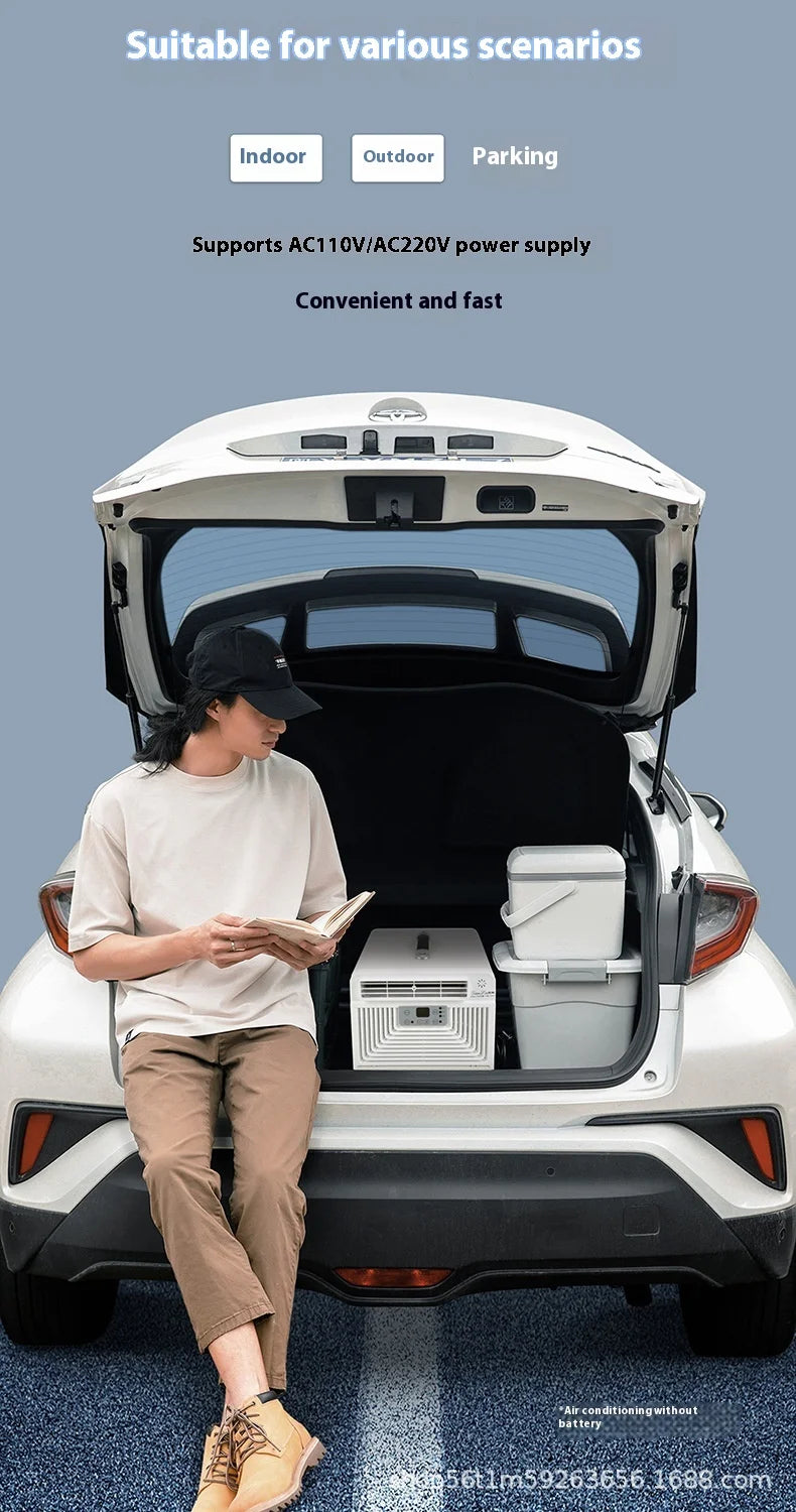 Portable Camping Tent Air Conditioner Low Noise Mini Air Conditioning For Bedroom Motorhome Camper Van Truck 110V-220V