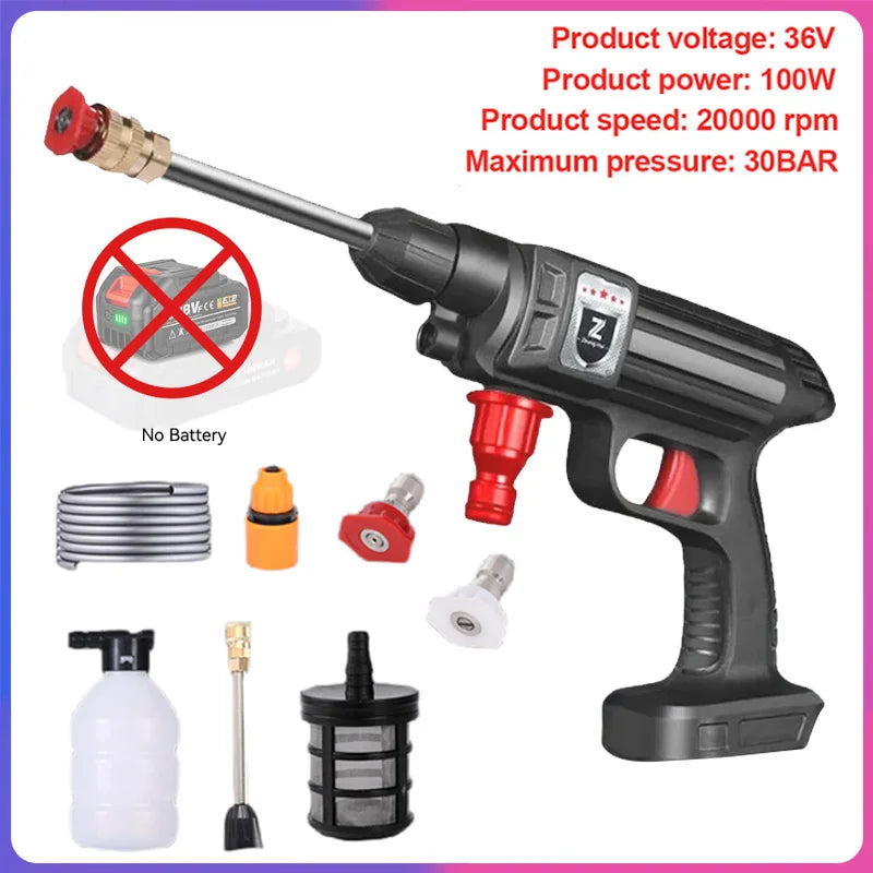 Car High Pressure Washer Cordless Rechargeable Foam Generator Household Garden Tools NO Battery For Home Cleaning