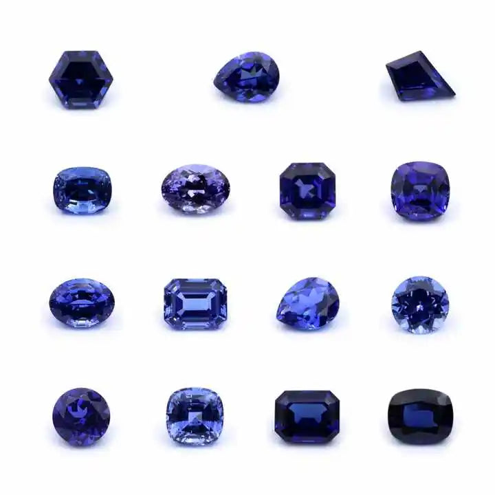 ABCLab Grown Sapphire Royal Blue Color Multiple Cuts Available Gems For Jewelry Setting&Custom Design Selectable Certificate