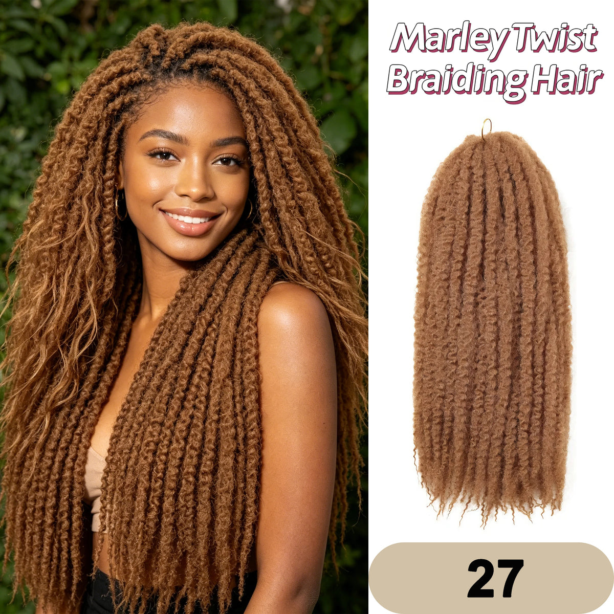 Afro Kinky Twist Crochet Hair Braids Marley Braid Hair 18inches Senegalese Curly Crochet Synthetic Braiding Hair Extensions