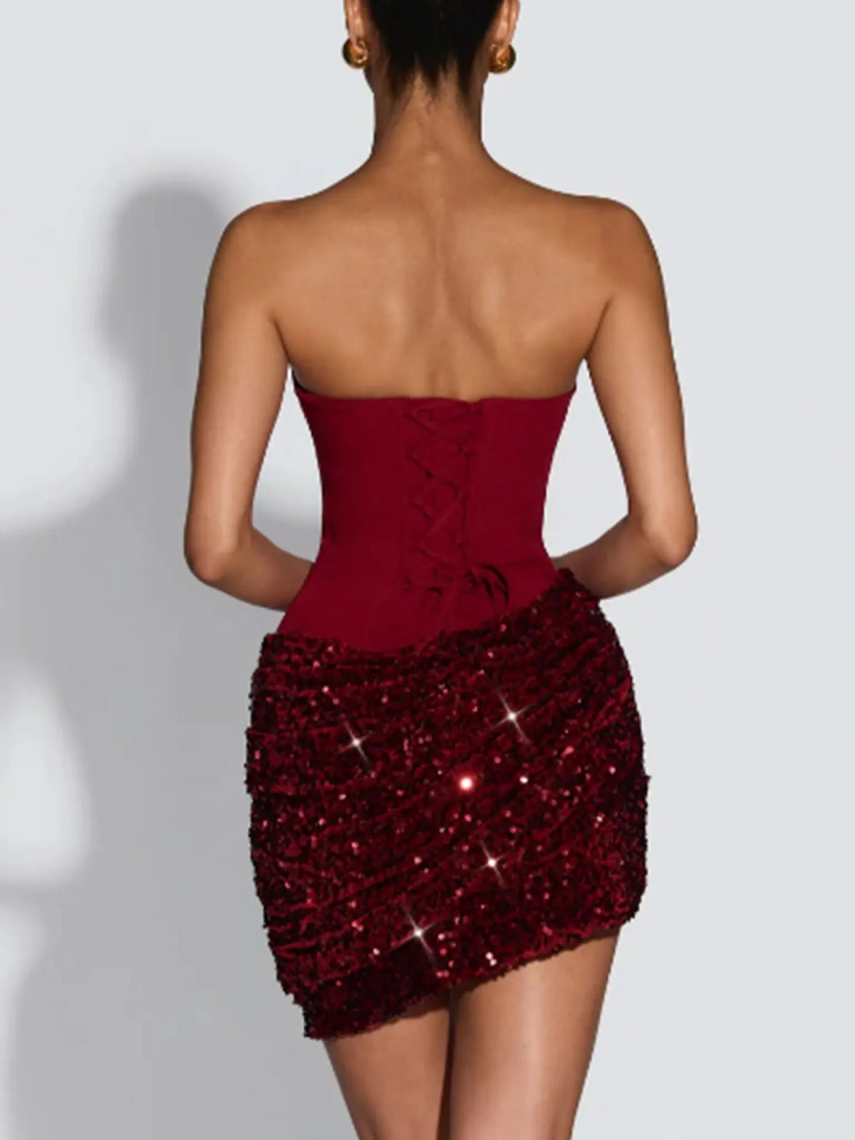 Halter Sparkly Sequin Bodycon Dress Fitted Midi Evening Gown Party Clubwear Jumpsuit Playsuit