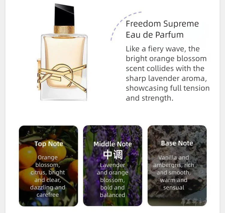 YSL Libre Eau De Parfum 50ml 1.6floz Luxury Long Lasting Fragrance for Women Elegant Floral Scent