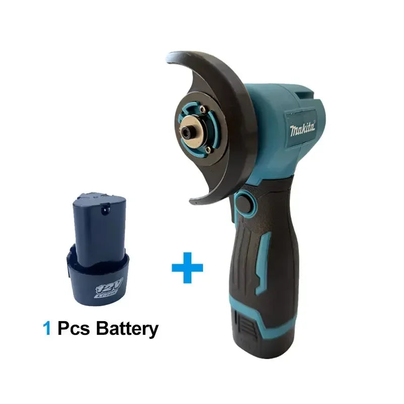 Makita Cordless Power Tool Set: Cordless Rotary Hammer, Rivet Gun, 12V Mini Angle Grinder, Cordless Saw, Air Inflator
