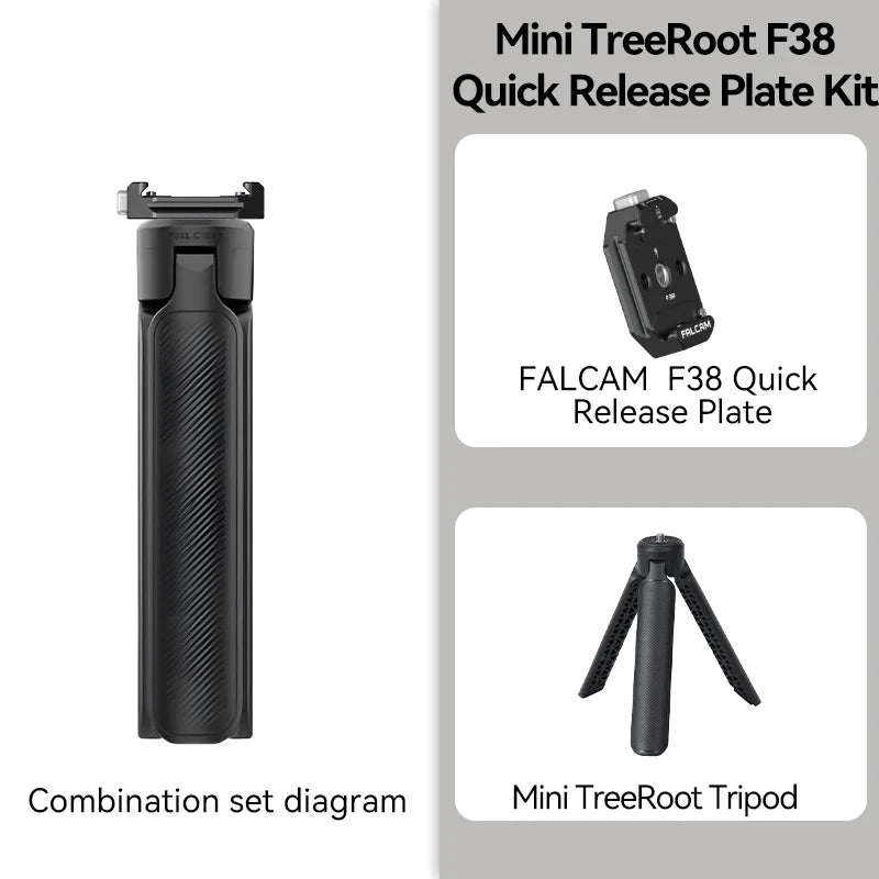 Ulanzi FALCAM TreeRoot Quick Release Desktop Tripod Portable Mini Tripod Handle for DJI Ronin Stabilizer F38 Quick Release Mount