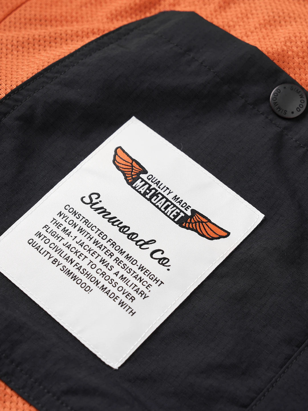 SIMWOOD 2026 Autumn Winter New Oversize Classic MA-1 Bomber Jacket Baseball Collar Pilot Flight Jacket Men Autumn Casual Coats