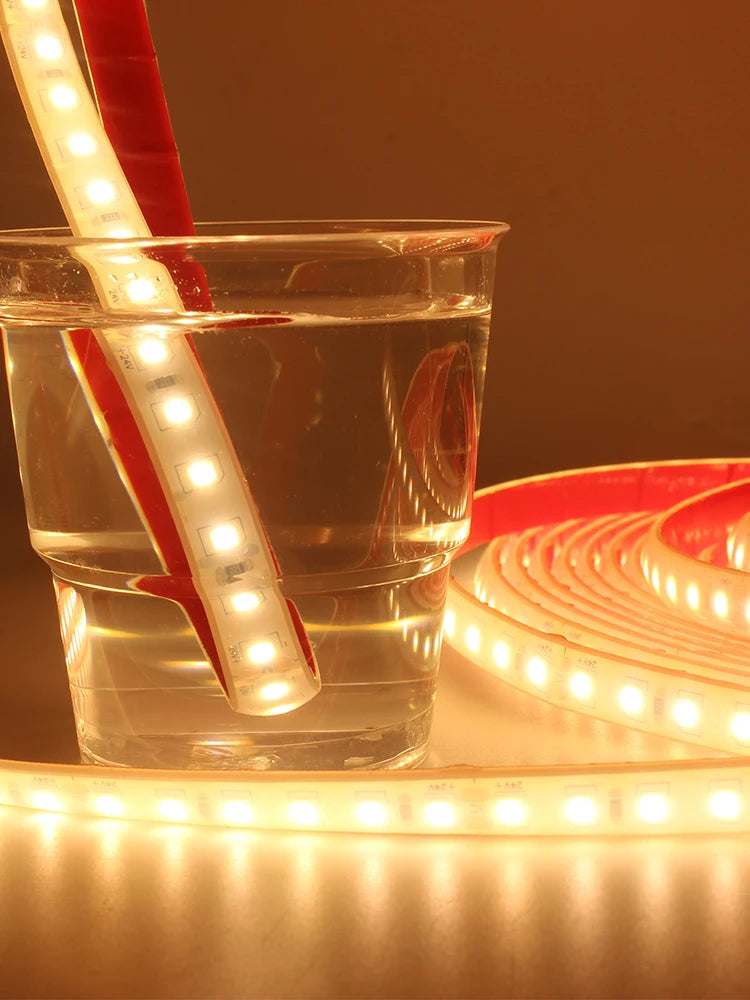 24V LED Strip Light IP68 Waterproof 1M 2M 5M 10M 15M 20M SMD 2835 120LEDs Flexible LED Tape Ribbon Lamp Indoor Outdoor Lighting