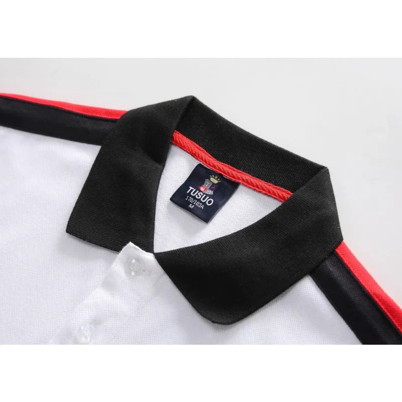 Plus Size 7XL 100% Cotton Summer Men's Polo Shirts Luxury Short Sleeve Contrast Color Letter Embroidery Simple Casual Male Tees