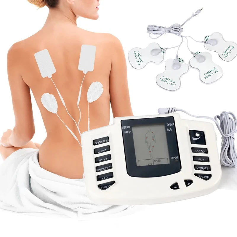8-mode Full Body Massager Electric Muscle Stimulator Acupuncture Low Frequency Pulse Vibration Massage Relax Muscle Anti-fatigue