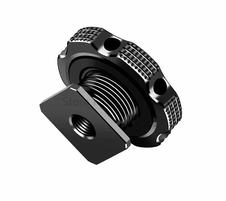 Jadkinsta 1/4 Camera Hot Shoe Mount Screw Adapter to 1/4 or M14 for Tripod Microphone Monitor One Nut Microphone Screw Adapter