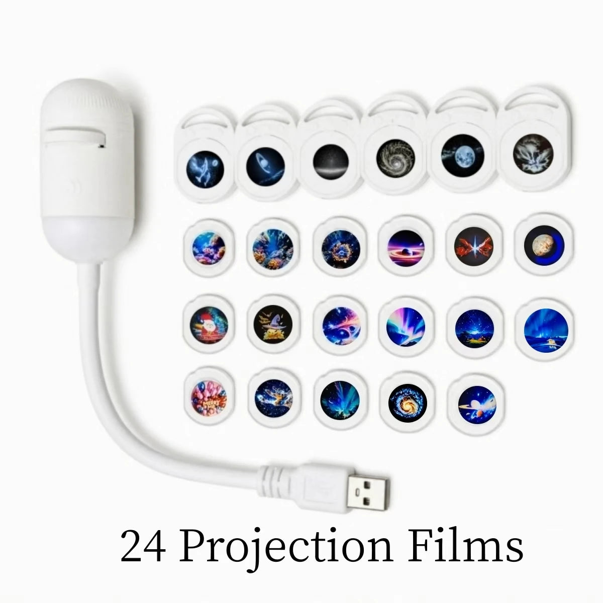 Galaxy Star Night Light Projector 2-in-1 USB Powered Bedroom Car LED Lighting Eye Protection Perfect Christmas Gift