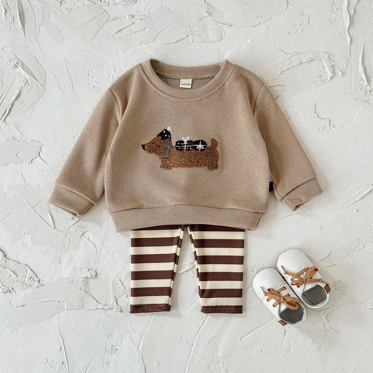 New Baby Boys Girls 2Pcs Long Sleeve Tracksuit Cartoon Puppy Top Pants Children Clothing Toddler Outfit Suit Newborn Clothes