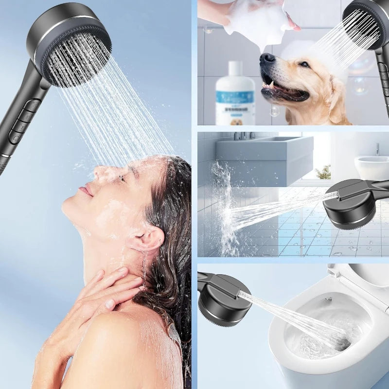 Shower Head Showers for Bathroom Fixtures and Accessories Four Modes Adjustment Shower Faucet Shower Phone Bathroom Accessories