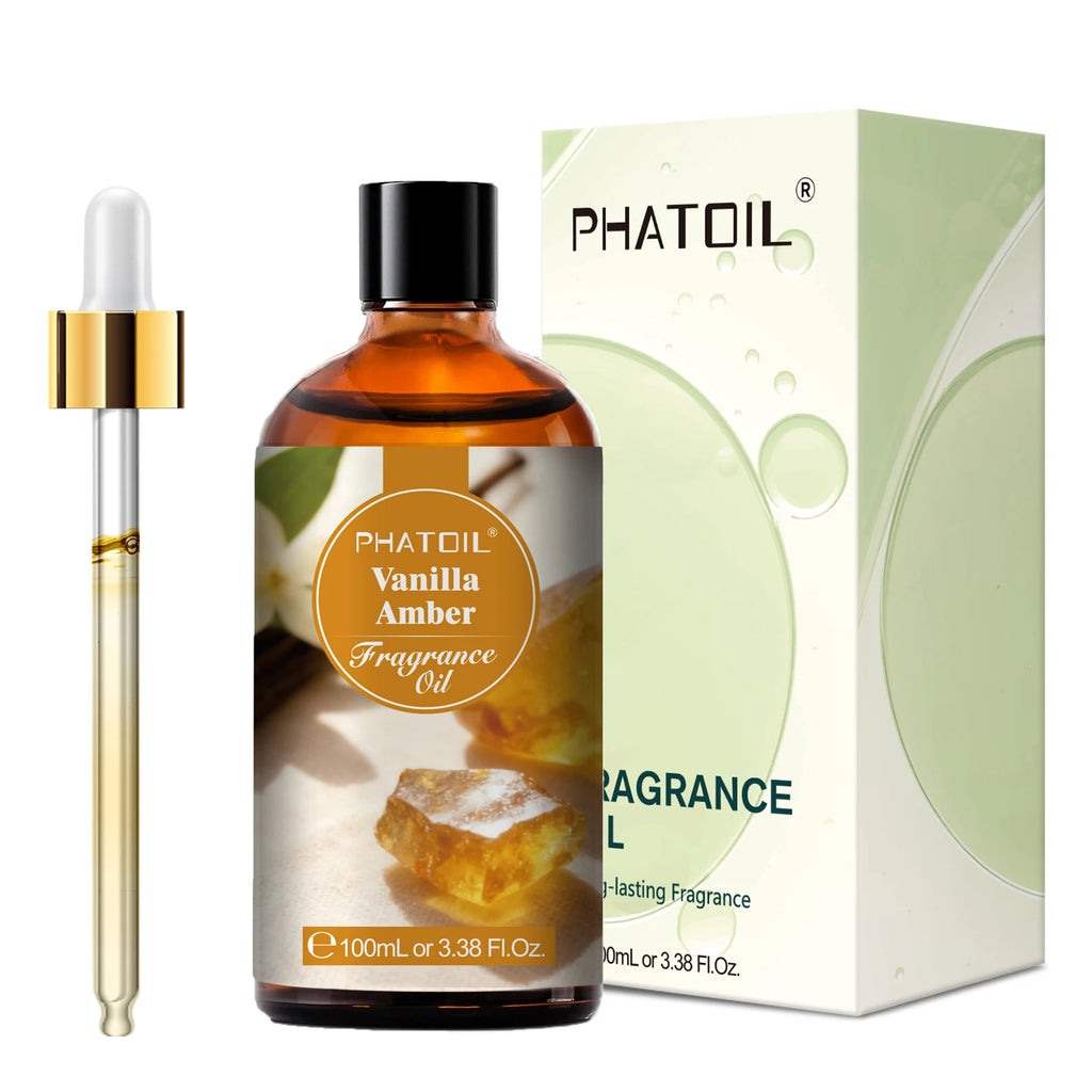 PHATOIL 100ml Oud Warmth Fragrance Oil For Diffuser Aromatherapy Warm Santal Vanilla Amber Black Orchid Aroma Fragrance Oils