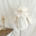 Autumn Newborn Infant Baby Girls Lace Lapel Romper Sister  Embroidery Dresses Muslin Rompers Kids Onepiece Fashion Baby Clothing