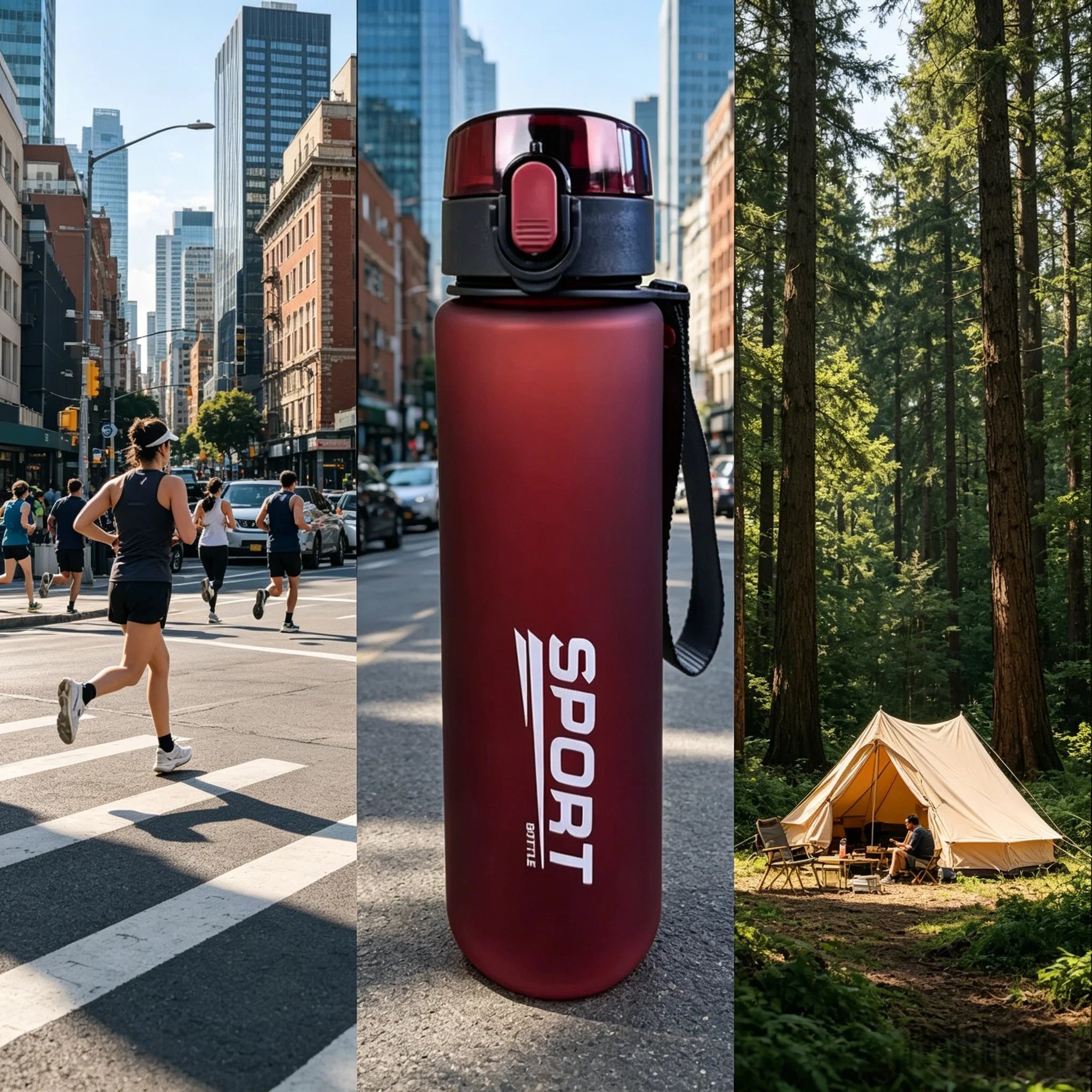 400ML/560ML Brand BPA Free Leak Proof Sports Water Bottle High Quality Tour Hiking Portable My Favorite Drink Bottles Durable
