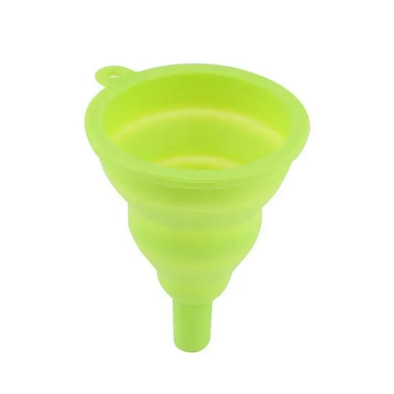 Folding Silicone Funnel for Filling Bottles Kitchen Silicone Funnel Food Grade TPR Collapsible Funnel Kitchen Gadgets Oil Filler
