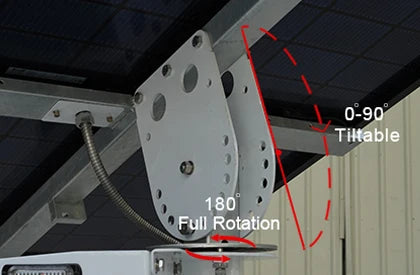 Factory Outdoor Solar Mobile CCTV Tower with Mono-Crystalline Solar Panel Waterproof Parking Security Surveillance