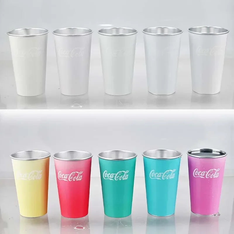 470Ml Portable Aluminum Color-changing Cup Cooling Color-changing Creative Water Cup Camping Cold Drink Gift