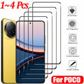Tempered Glass For Poco F8 F7 Ultra X7 X6 F6 Pro 5G Screen Protector PocoX6 Pro Front Glass Poco M6 Pro Cristal Templado Poco X6 Pro Protector Pantalla Poko X5 F5 Pro Phone Protective Film