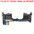 For HP Envy X360 15-fe0053dx 15-FE Laptop Motherboard N49271-601 N49271-001 Uma I7-1355U 16Gb RAM JPR50 LA-M794P 100% Working