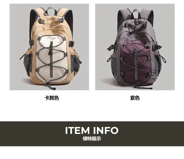 Small Outdoor Travel Backpack for Women, Lightweigh Waterproof Hiking and Mountaineering BackpackJunior High School Bag Student