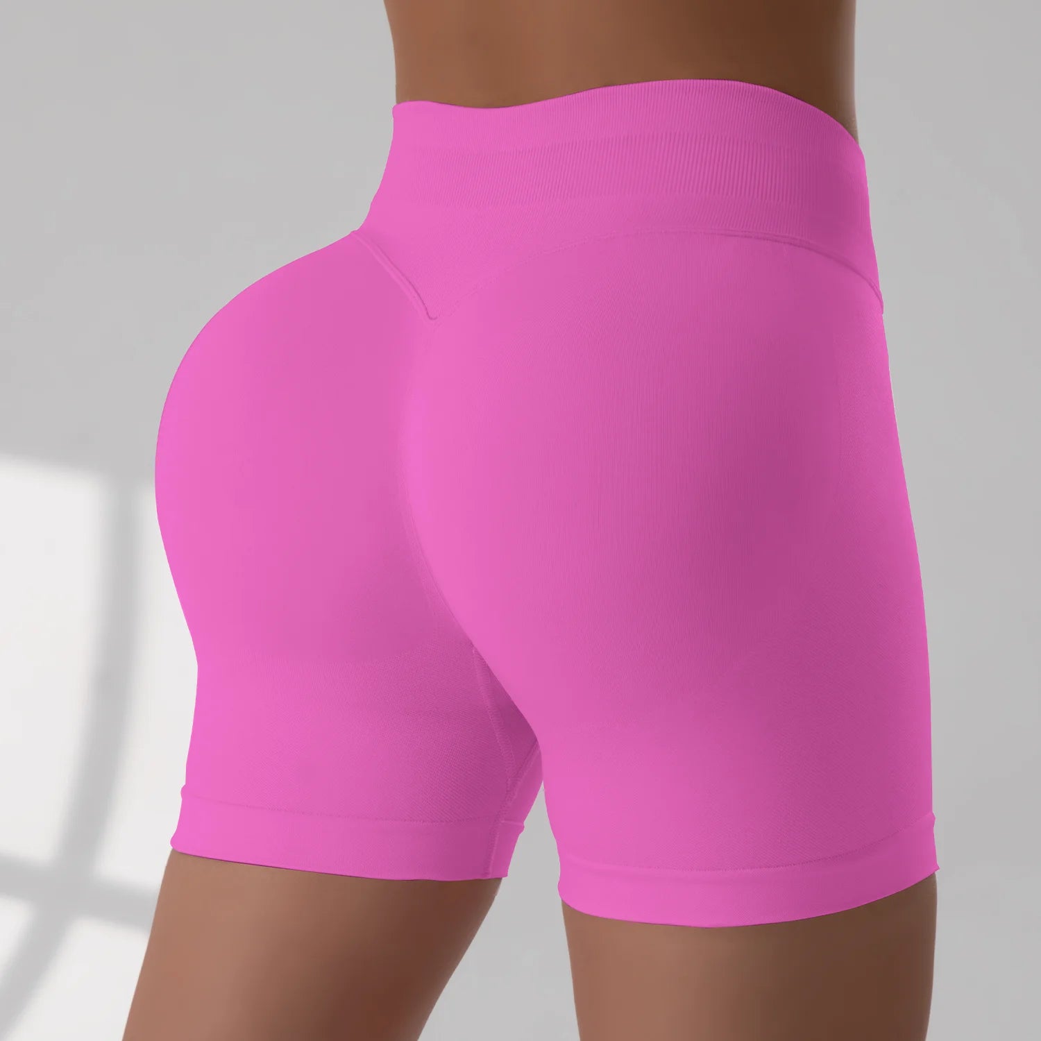 Summer Women Sexy Seamless Fitness Sports Biker Shorts Low Waist Gym Short Workout Scrunch Butt Yoga Leggings