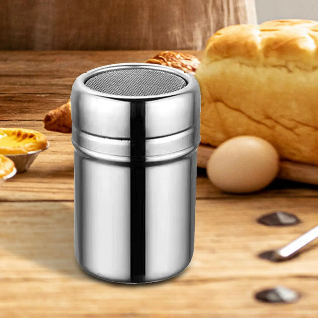 S/M/L Powder Sprinkler Bottle Stainless Steel Flour Sifter And Shaker Bottle Kitchen Gadgets Powder Shaker For Salt Sugar Cocoa
