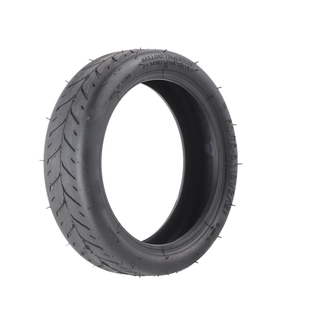 Scooter Tire Replacement 50/75‑6.1 Electric Scooter Tire Rubber Grooves Excellent Grip Shock Absorption Electric Scooter Parts