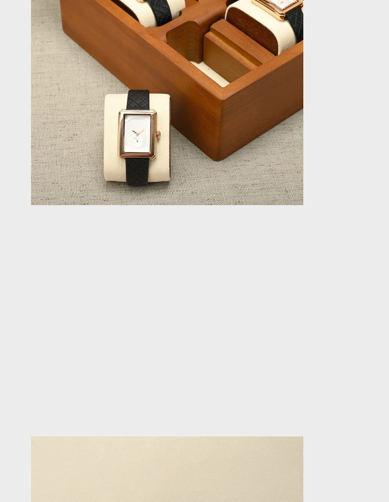 Oirlv 10-Slots Watch Box Jewelry Organizer Case Watch Organizer Large Multifunctional Watch Display Case Watch Storage Box