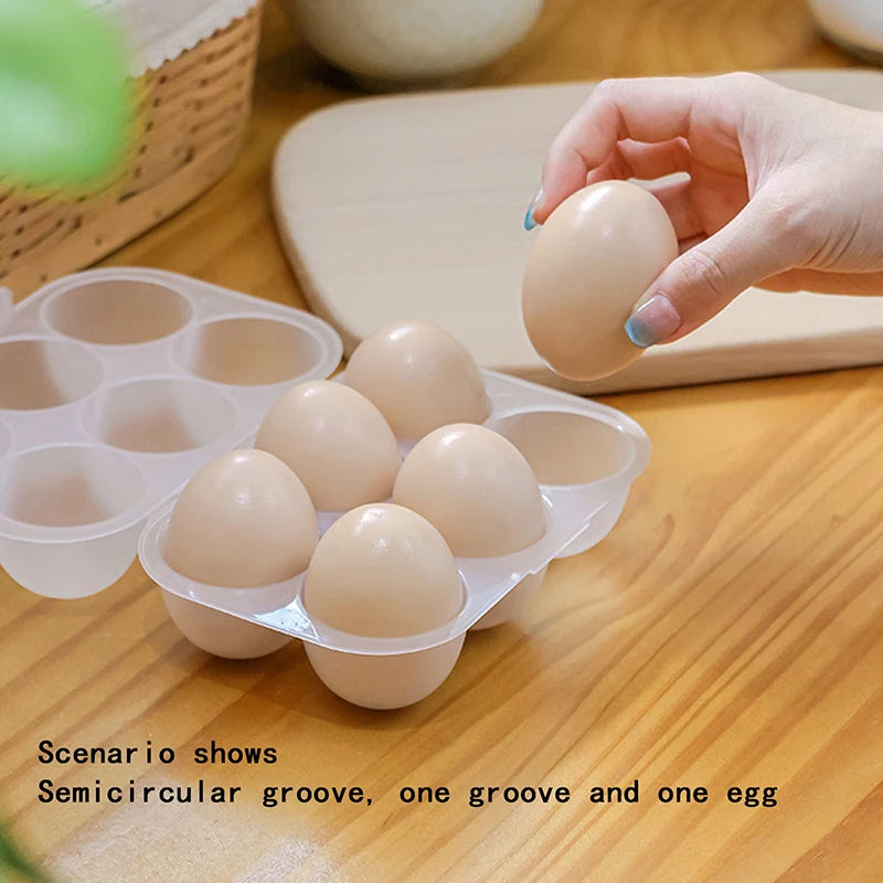 Kitchen Organizer 6 Grids Mini Egg Dispenser Holders For Case With Fixed Handle Organization Storage Egg Storage Box Box